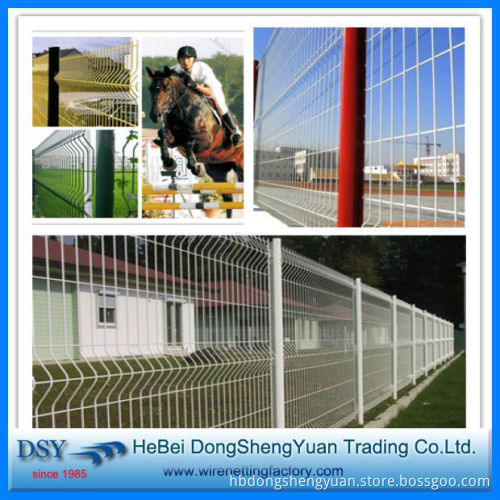 Trade assurance china supplier green bends welded wire mesh fence for garden